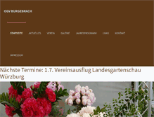 Tablet Screenshot of ogv-burgebrach.de